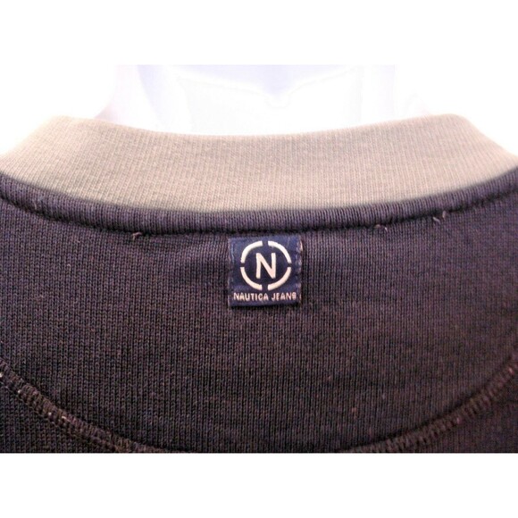 Nautica Jeans Co ¼ Zip Pullover Sweater Embroidered Mens Size XL - Picture 7 of 8